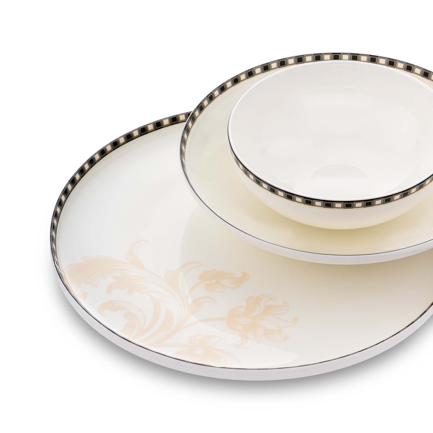 Jumbo New Baroque 24 Parça 6 Kişilik Yemek Takımı