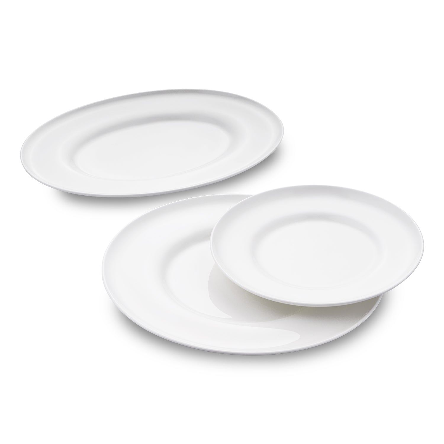 Jumbo Laurel 55 Parça 12 Kişilik Yemek Takımı Beyaz
