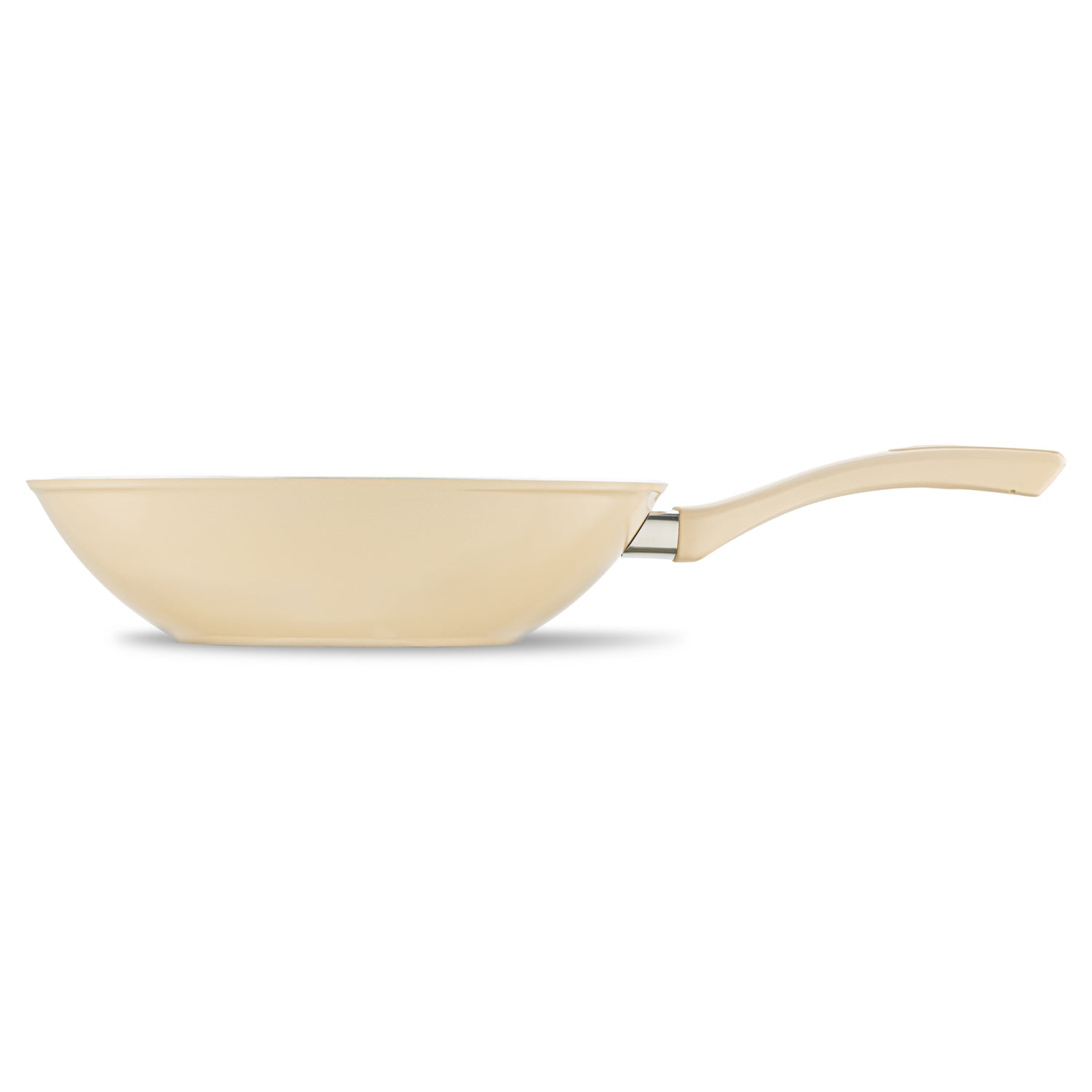 Jumbo Swiss Crystal Dark Cream İndüksiyon Tabanlı Wok Tava 28 cm