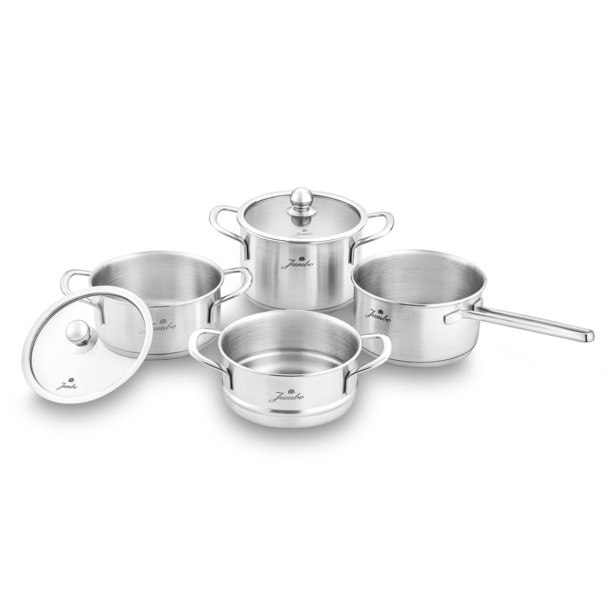Jumbo New Baby Steel 6 Parça İndüksiyon Tabanlı Çelik Mini Set