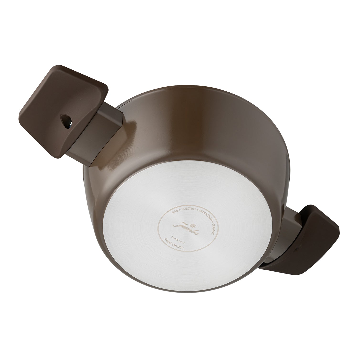 Jumbo Swiss Crystal Brown 7 Parça İndüksiyon Tabanlı Tencere Seti
