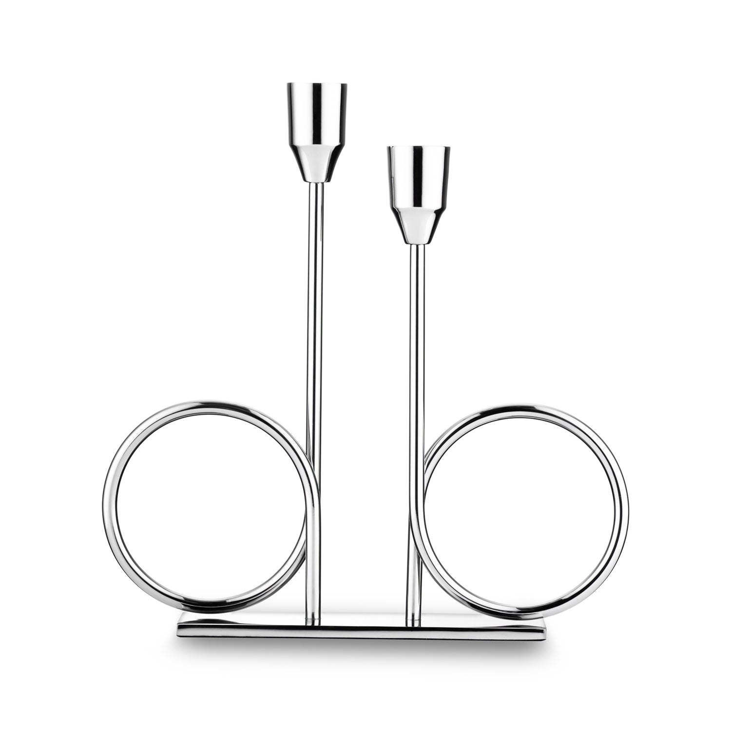 Jumbo Alula Stand Şamdan Silver
