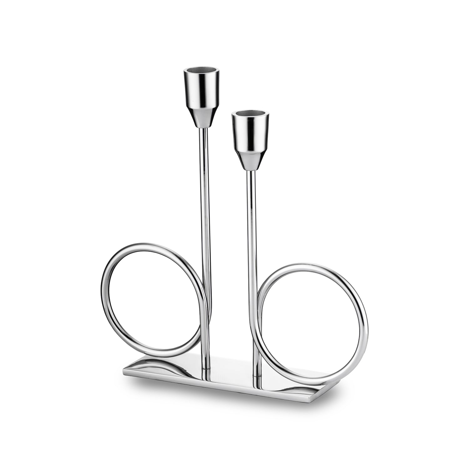 Jumbo Alula Stand Şamdan Silver