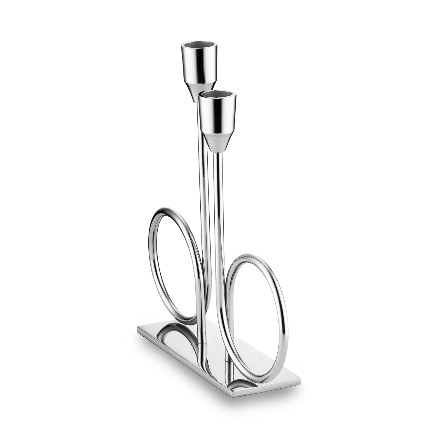 Jumbo Alula Stand Şamdan Silver