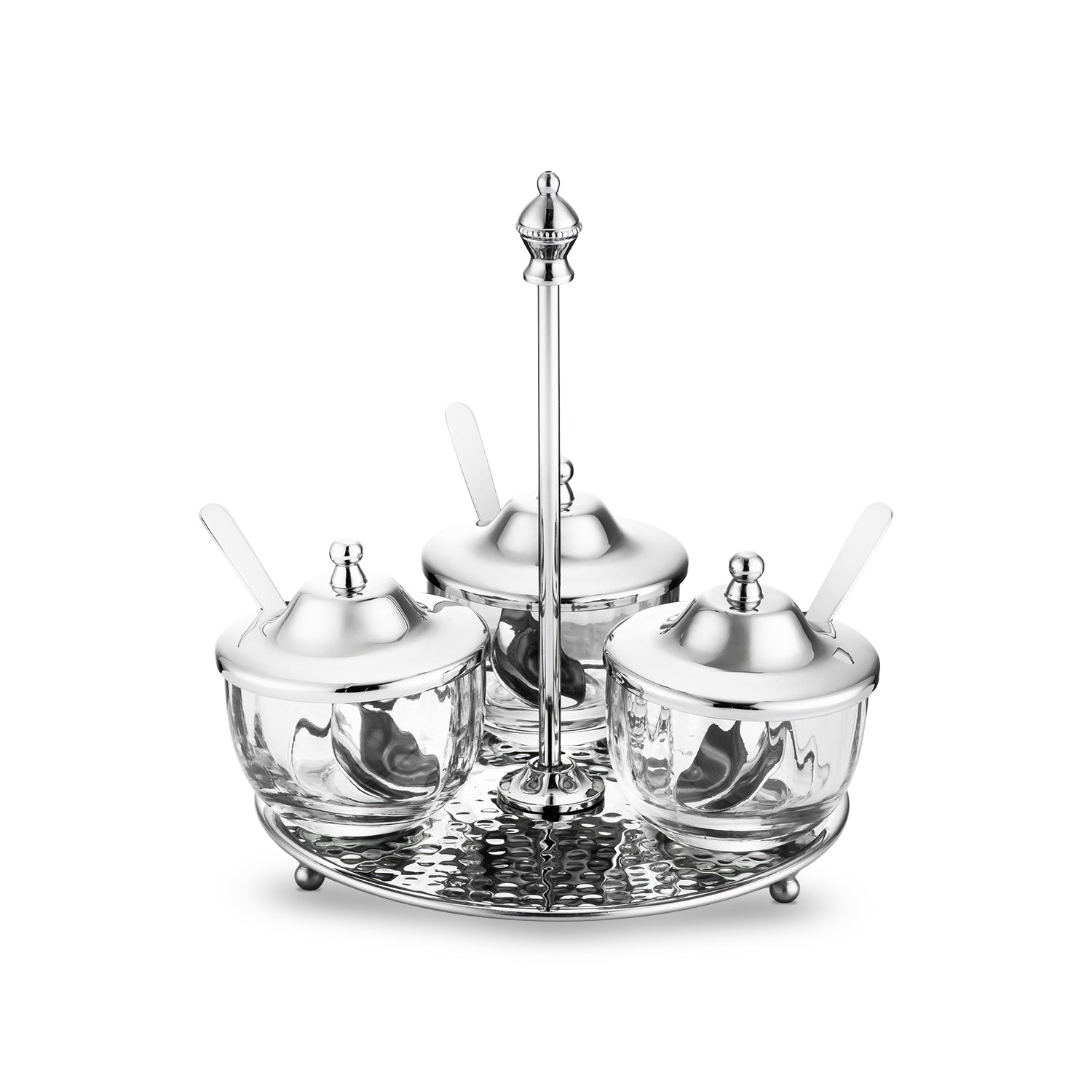 Jumbo Alula Standlı 3'lü Baharat Seti 16,5x16,5x18,5 cm