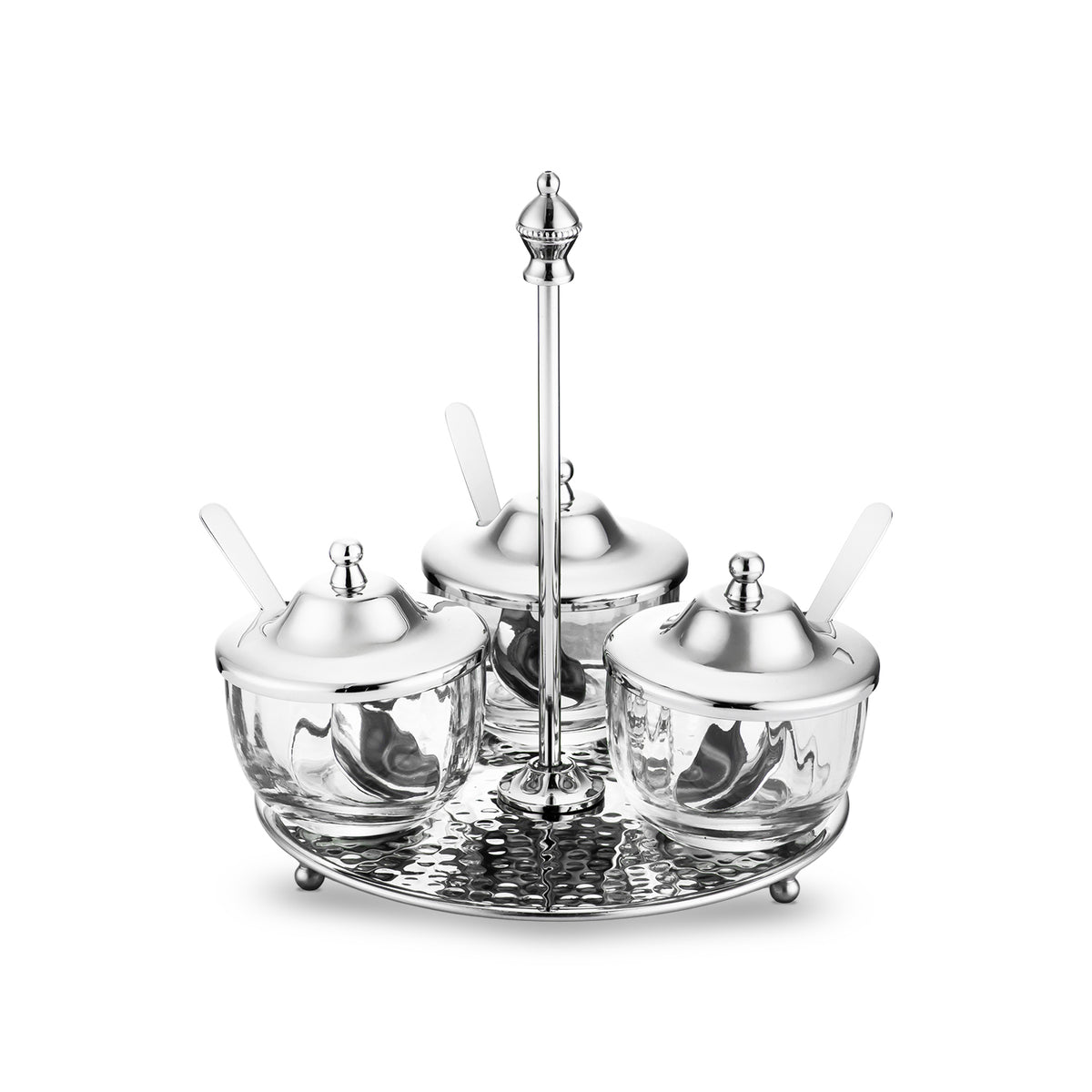 Jumbo Alula Standlı 3'lü Baharat Seti 16,5x16,5x18,5 cm