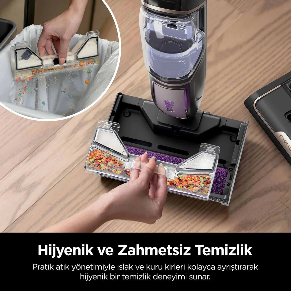 Shark SteamPickUp 3-in-1 Buharlı Sert Zemin Temizleyici