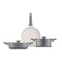 Jumbo Swiss Crystal Grey 5 Parça Tencere Seti