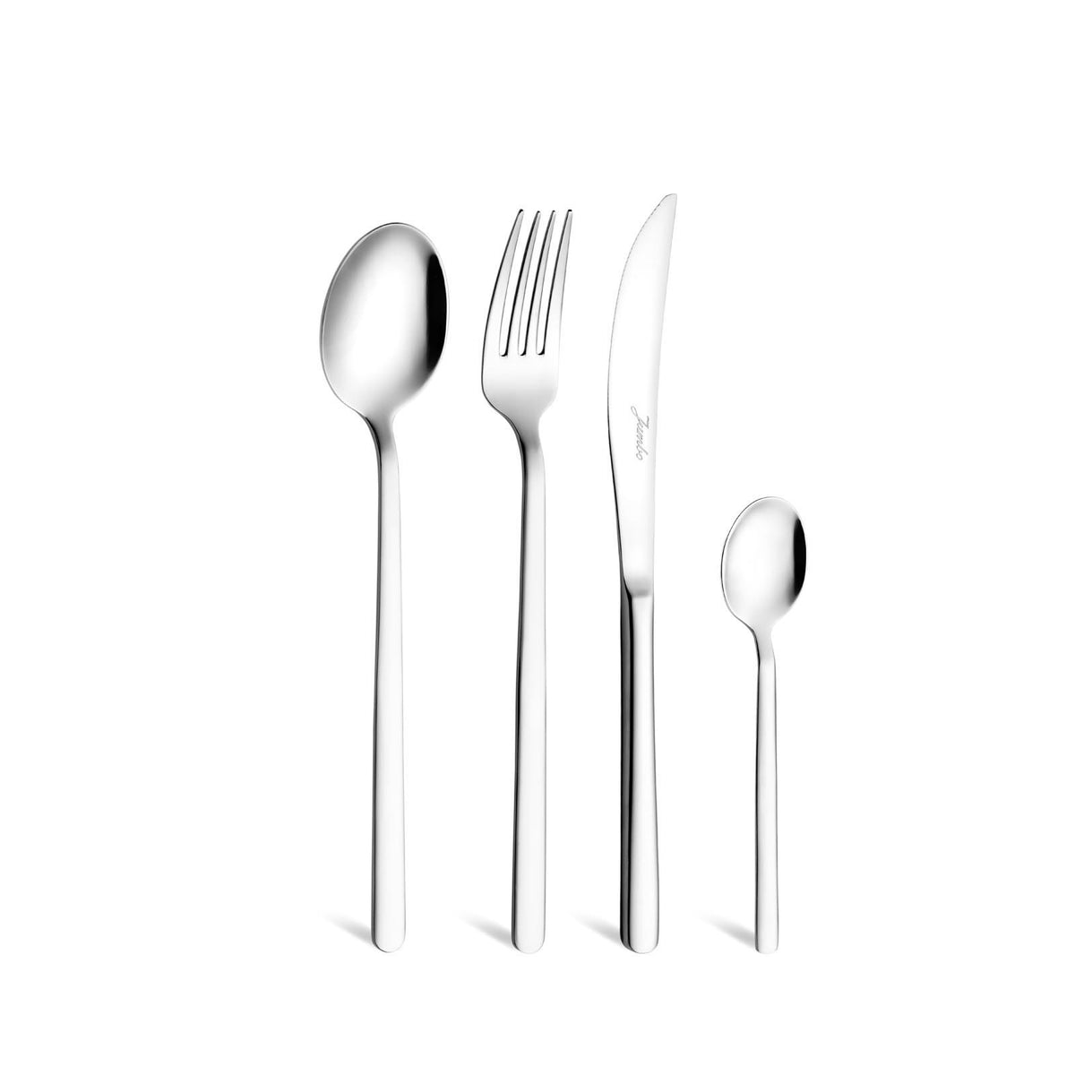 Jumbo Lily 24 Parça 6 Kişilik Yemek Takımı & 6 Kişilik 42 Parça Çatal Kaşık Bıçak Takımı Hediyeli