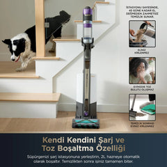 Shark PowerDetect Clean&Empty Auto-Empty Sistemli Pet Başlıklı Şarjlı Dikey Süpürge- IP3251EUT
