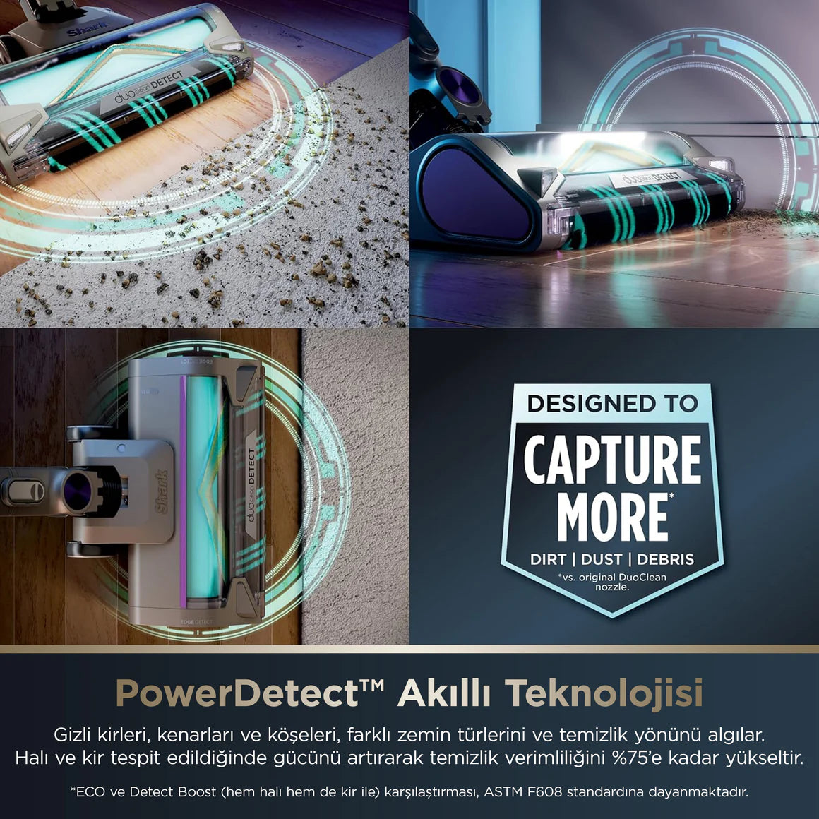 Shark PowerDetect Clean&Empty Auto-Empty Sistemli Pet Başlıklı Şarjlı Dikey Süpürge- IP3251EUT