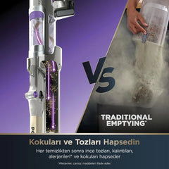 Shark PowerDetect Clean&Empty Auto-Empty Sistemli Pet Başlıklı Şarjlı Dikey Süpürge- IP3251EUT