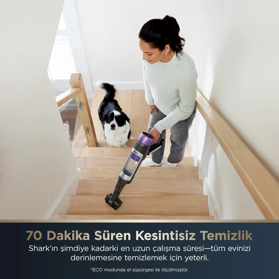 Shark PowerDetect Clean&Empty Auto-Empty Sistemli Pet Başlıklı Şarjlı Dikey Süpürge- IP3251EUT