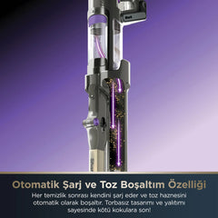 Shark PowerDetect Clean&Empty Auto-Empty Sistemli Pet Başlıklı Şarjlı Dikey Süpürge- IP3251EUT