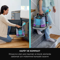Shark StainStriker HairPro - Pet Başlıklı, Koltuk Yıkama ve Leke Çıkarma Makinesi- PX250EUT