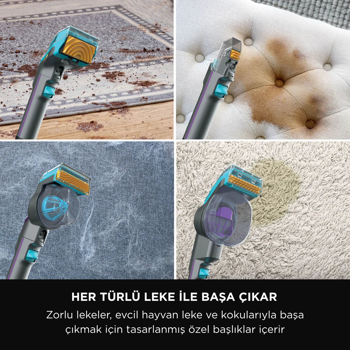 Shark StainStriker HairPro - Pet Başlıklı, Koltuk Yıkama ve Leke Çıkarma Makinesi- PX250EUT