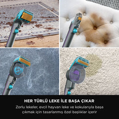 Shark StainStriker HairPro - Pet Başlıklı, Koltuk Yıkama ve Leke Çıkarma Makinesi- PX250EUT