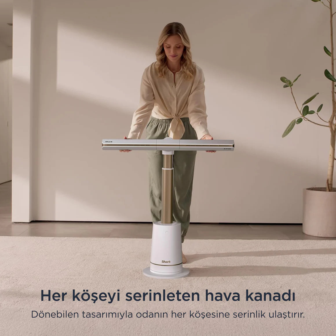 Shark TurboBlade Çok Yönlü Yüksek Hızlı Serinletici Fan– Beyaz