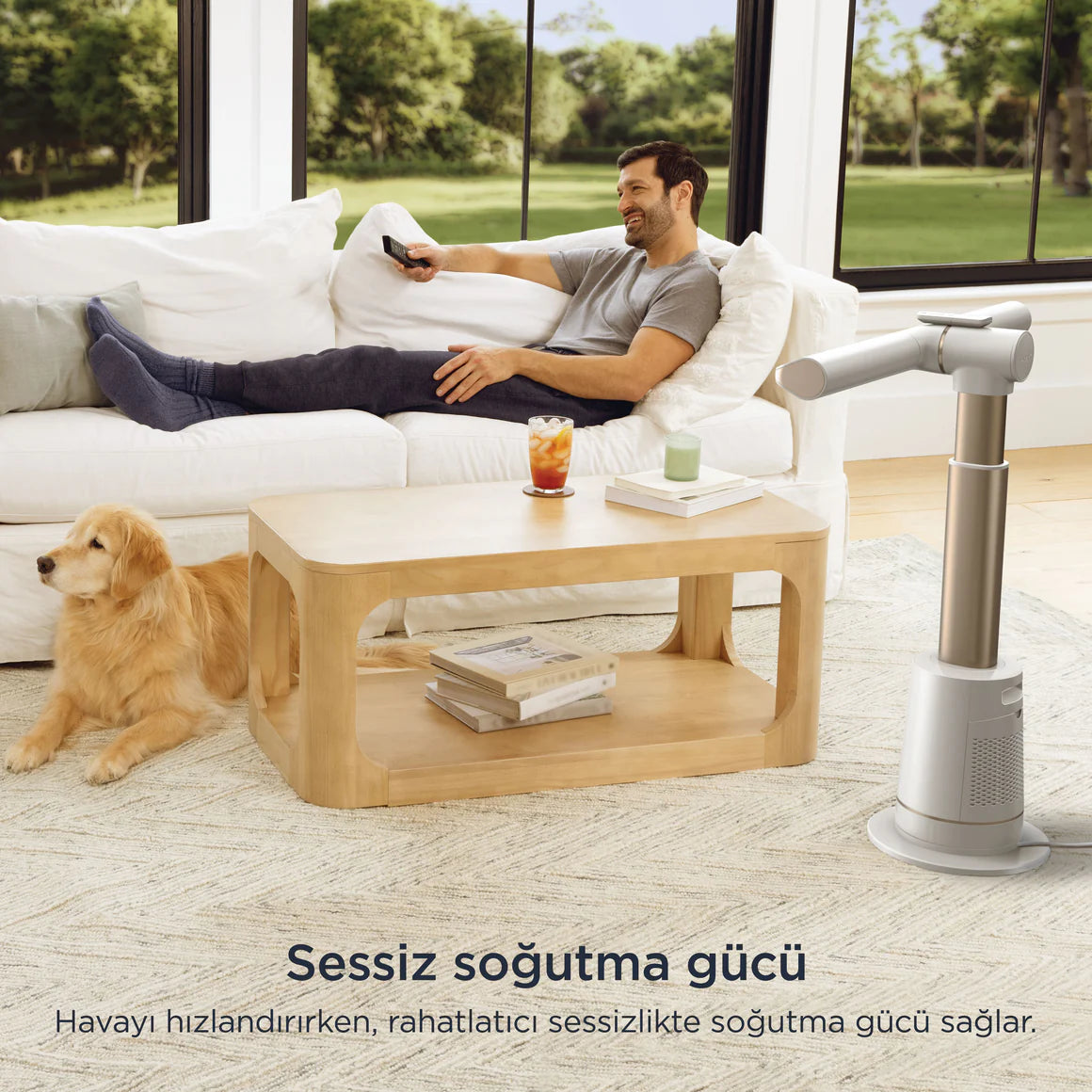 Shark TurboBlade Çok Yönlü Yüksek Hızlı Serinletici Fan– Beyaz