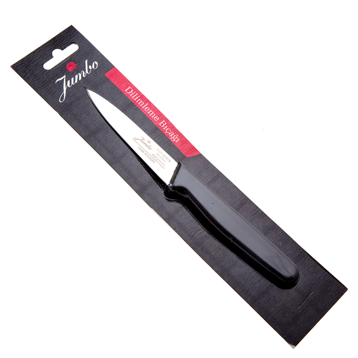 Jumbo Practico Alman Çeliği Black Soyma Bıçağı - 9cm