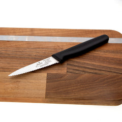 Jumbo Practico Alman Çeliği Black Tırtıklı Soyma Bıçağı - 9cm