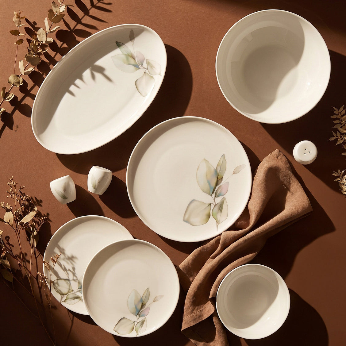 Jumbo Leaf Verdance 58 Parça 12 Kişilik Yemek Takımı