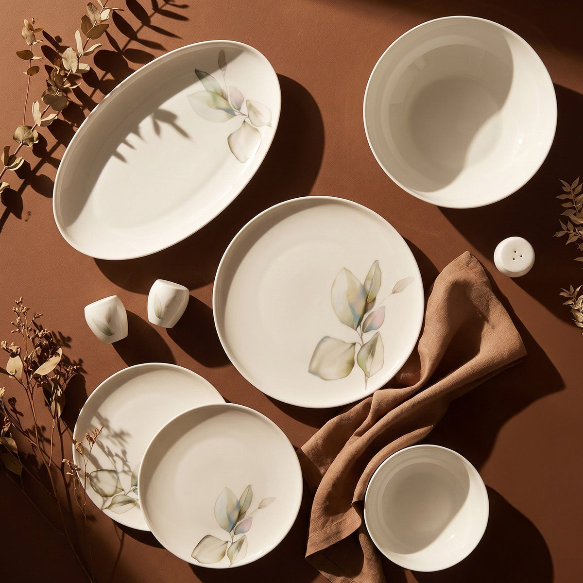 Jumbo Leaf Verdance 58 Parça 12 Kişilik Yemek Takımı