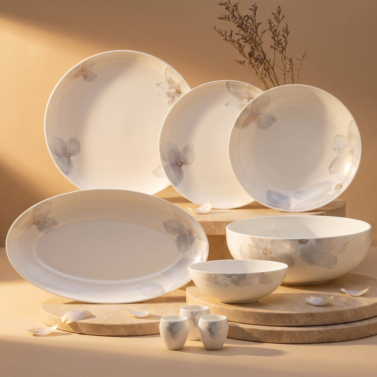 Jumbo Misty Flora 29 Parça 6 Kişilik Yemek Takımı
