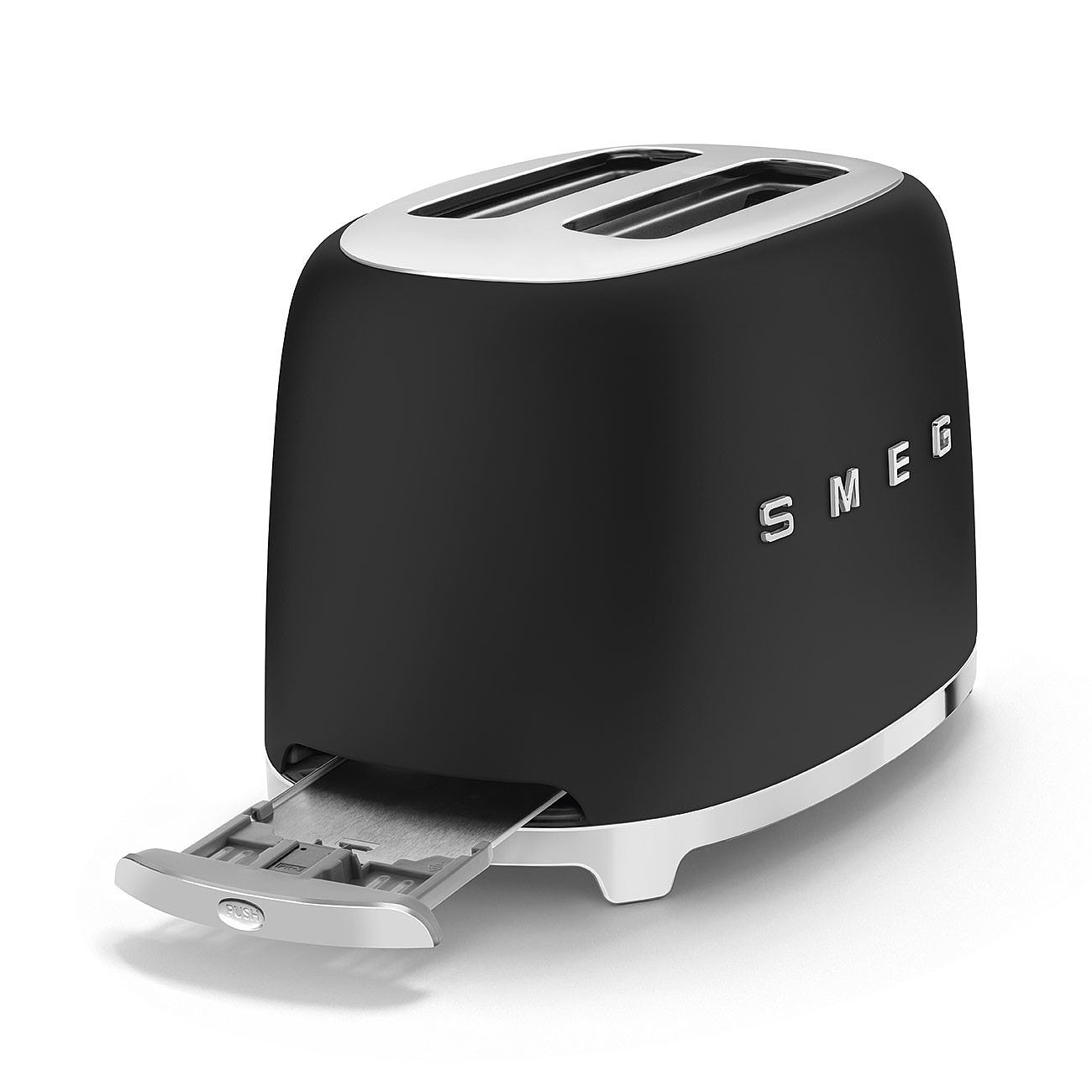 SMEG 2X2 EKMEK KIZARTMA MAT BLACK TSF01BLMEU