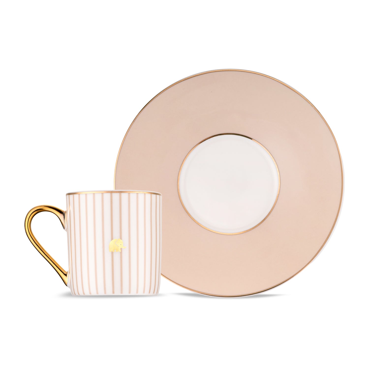 Jumbo Navy 2'li Kahve Fincan Takımı Beige