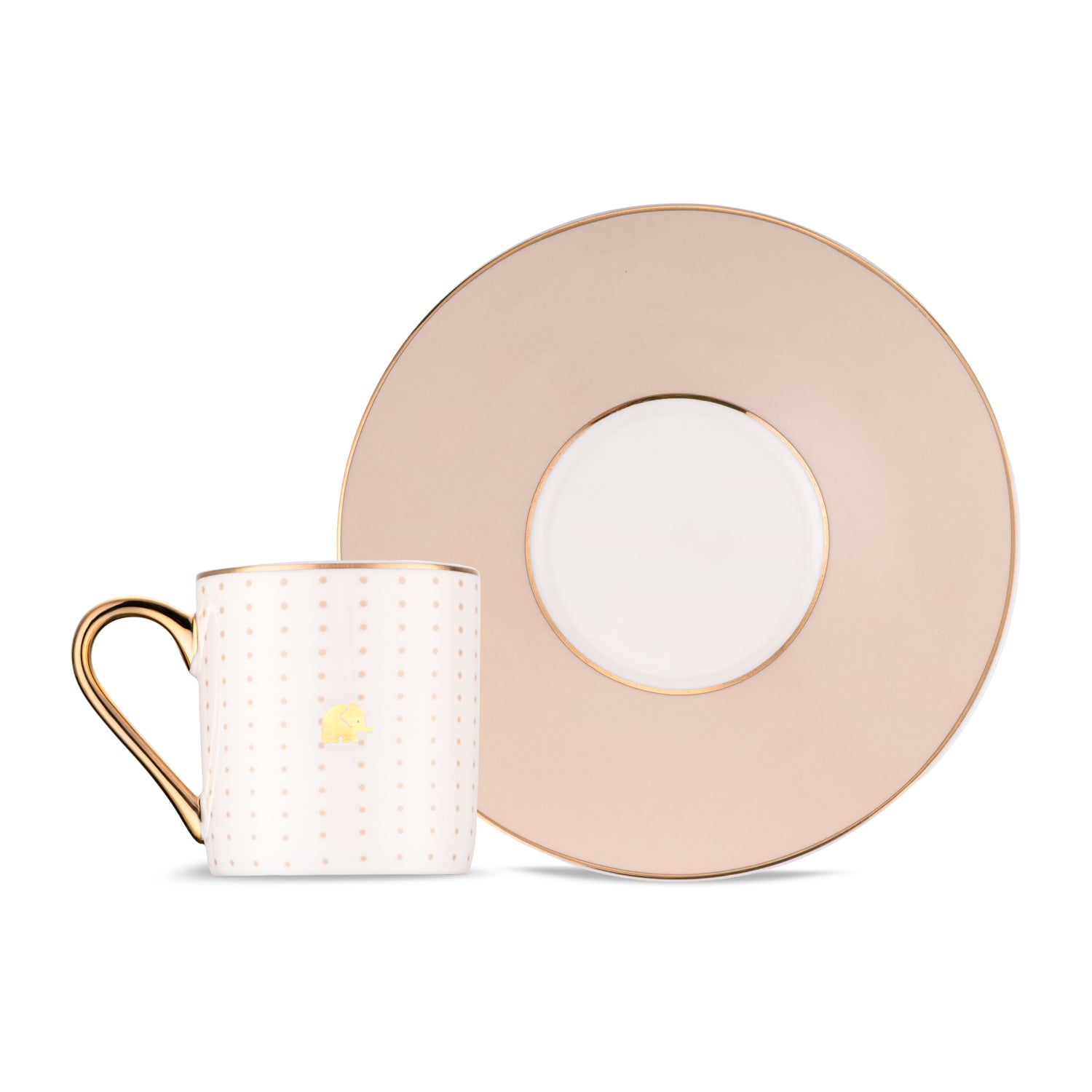 Jumbo Navy 2'li Kahve Fincan Takımı Beige