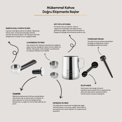 Karaca Hatır Perfetto Espresso ve Türk Kahve Makinesi İnox & 4 Adet Türk Kahve Fincanı Hediyeli