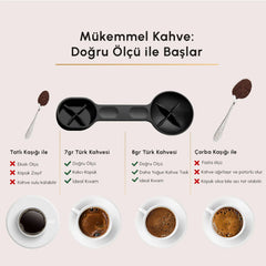 Karaca Hatır Perfetto Espresso ve Türk Kahve Makinesi İnox & 4 Adet Türk Kahve Fincanı Hediyeli