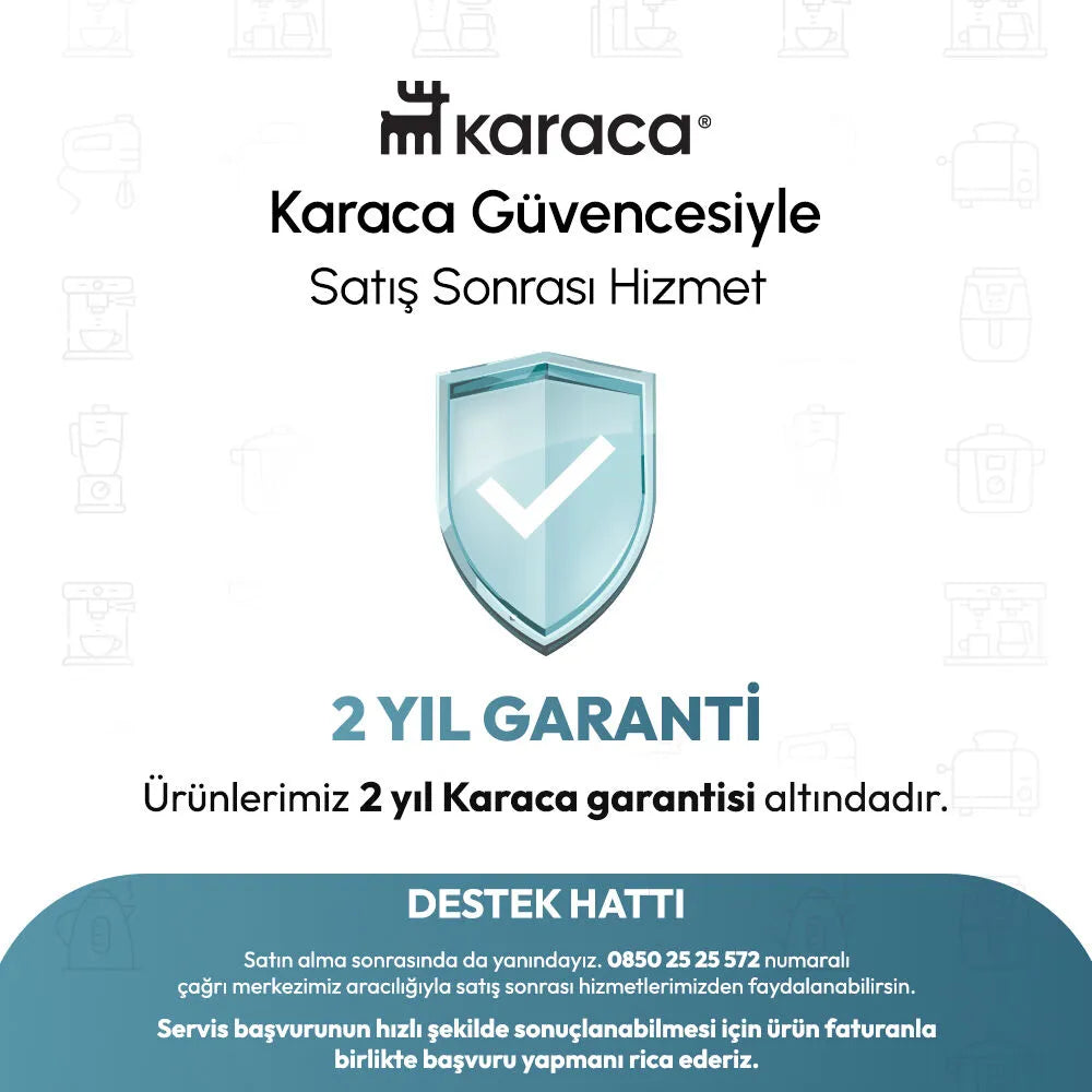 Karaca Hatır Perfetto Espresso ve Türk Kahve Makinesi İnox & 4 Adet Türk Kahve Fincanı Hediyeli