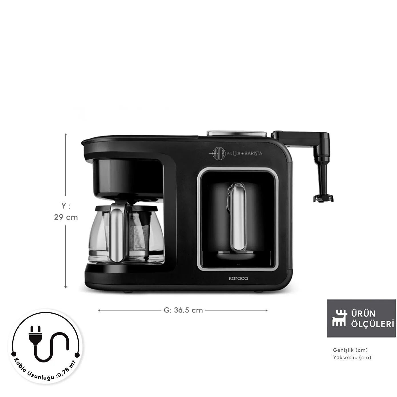 Karaca Hatır Plus Barista 6 in 1 Latte Cappuccino ve Közde Türk