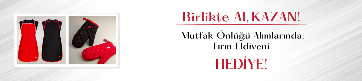 Önlük Alana Eldiven Hediye