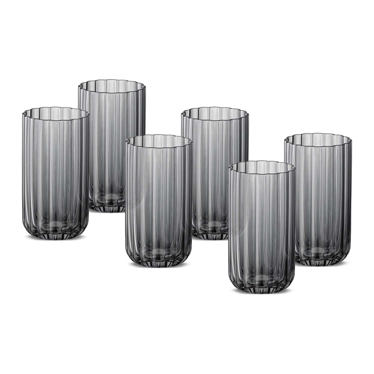Jumbo Foggy Grey 6'lı Meşrubat Bardağı