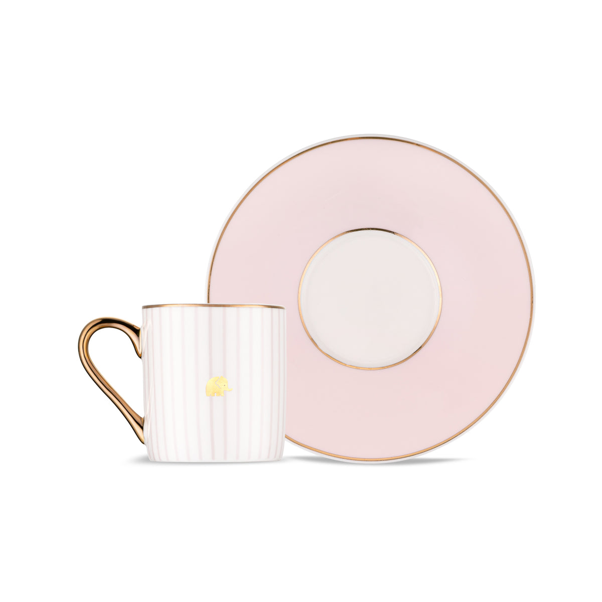Jumbo Navy Pembe 2'li Kahve Fincan Takımı