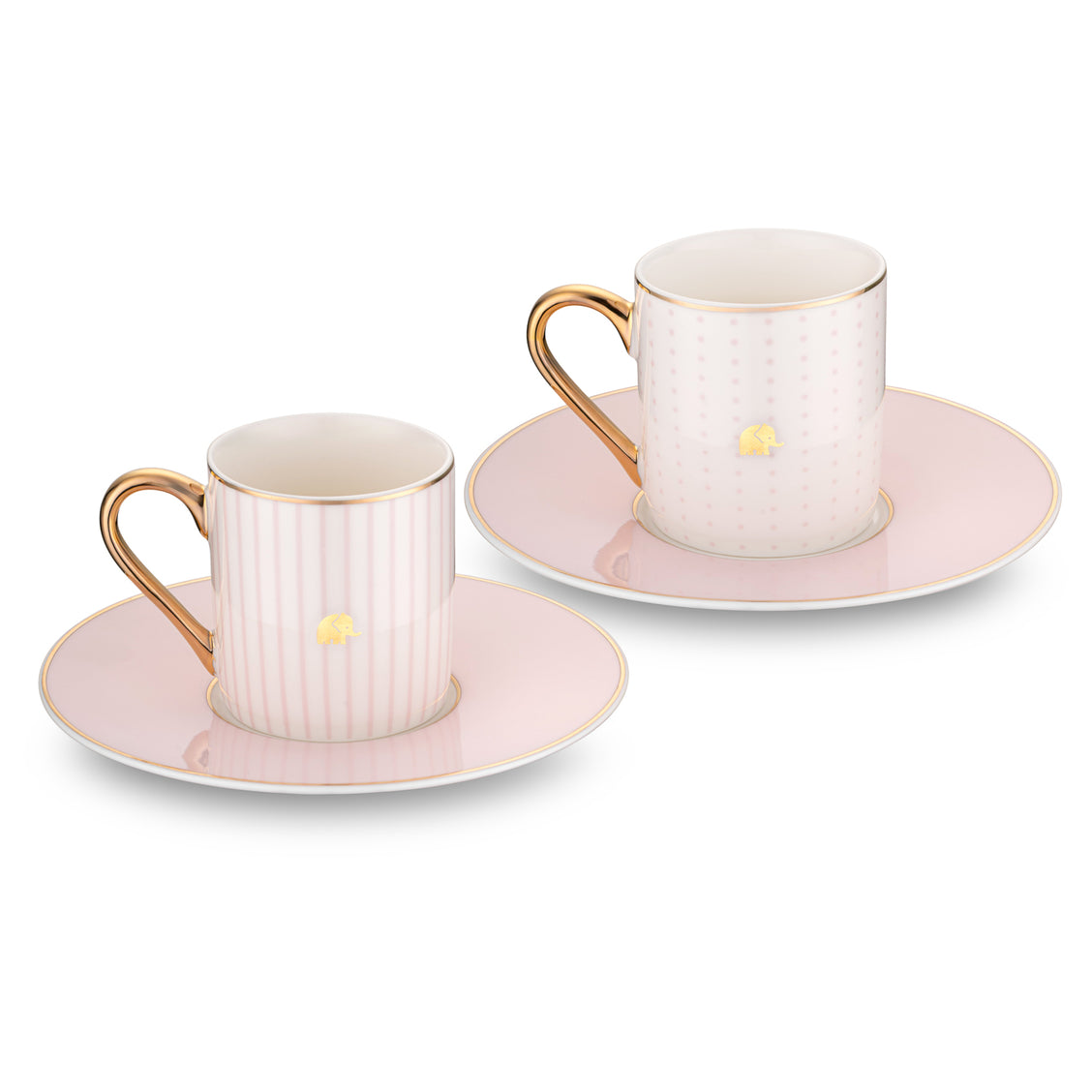 Jumbo Navy Pembe 2'li Kahve Fincan Takımı