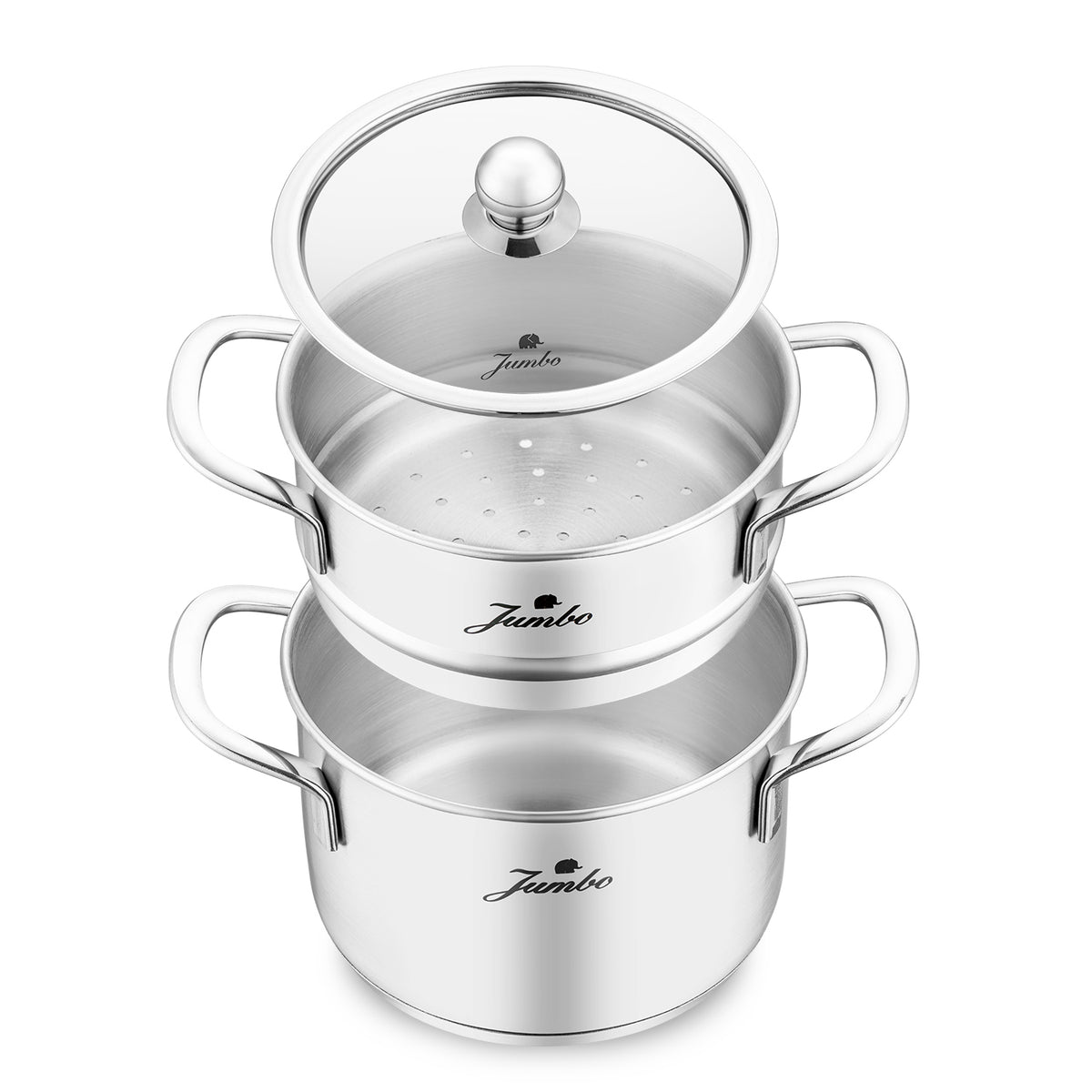 Jumbo New Baby Steel 6 Parça İndüksiyon Tabanlı Çelik Mini Set