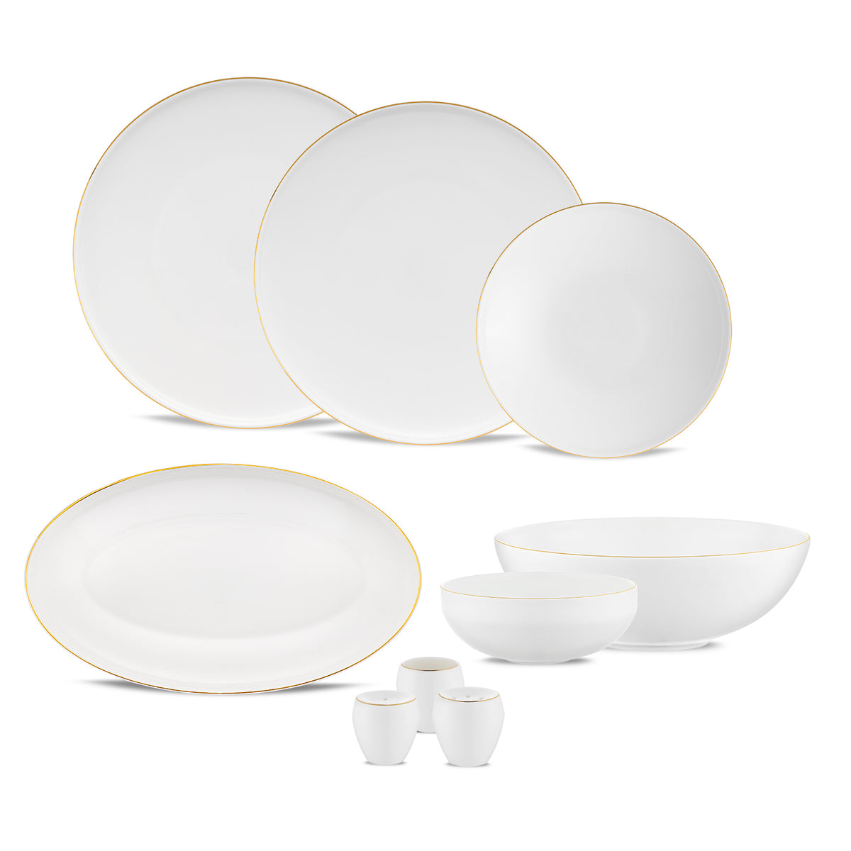 Jumbo Belle Gold 55 Parça 12 Kişilik Yemek Takımı