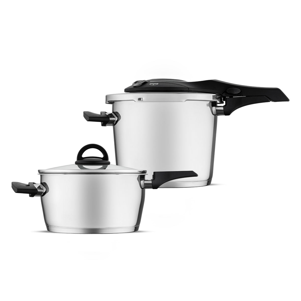 Jumbo Procook 4+6 Litre Paslanmaz Çelik Düdüklü Tencere Seti