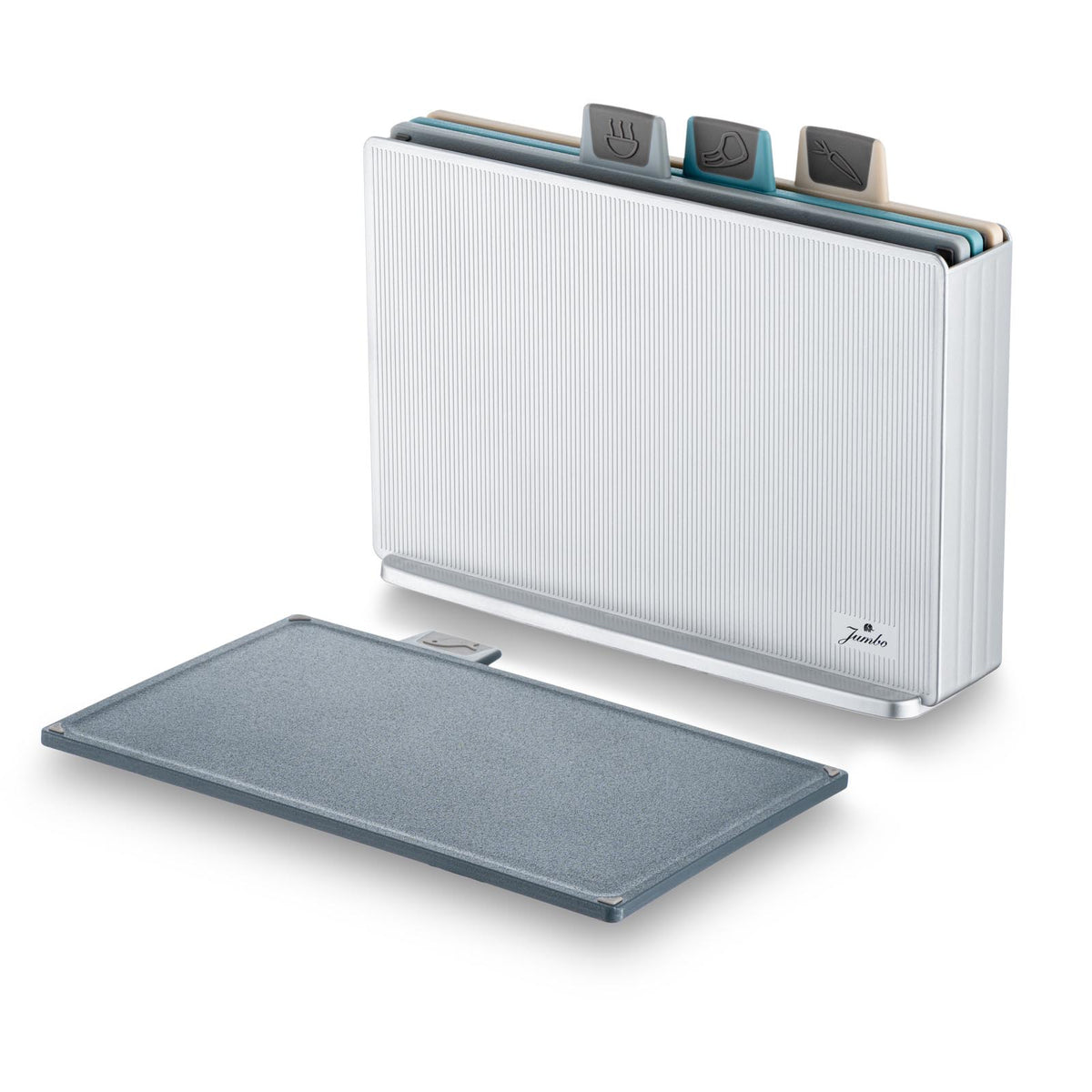 Jumbo Smart Grey Standlı 4'lü Kesme Tahtası Seti
