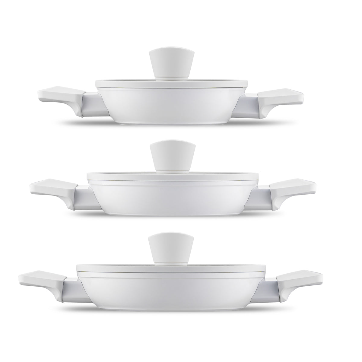 Jumbo Swiss Crystal  6 Parça Light Grey Sahan Seti