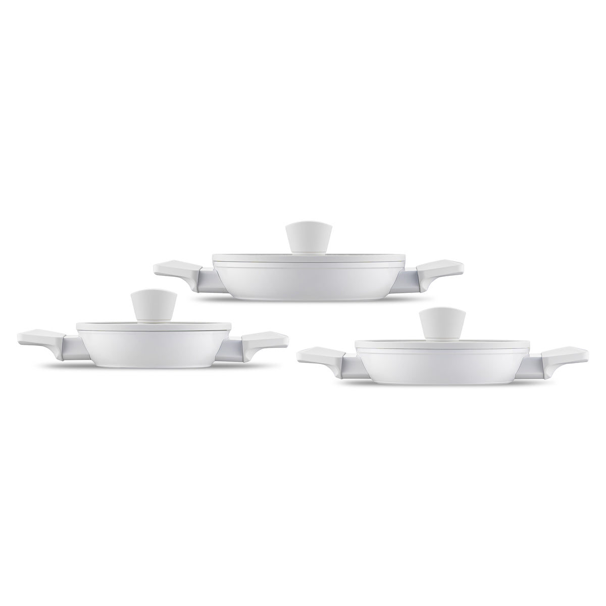 Jumbo Swiss Crystal  6 Parça Light Grey Sahan Seti