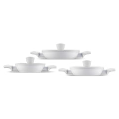 Jumbo Swiss Crystal  6 Parça Light Grey Sahan Seti