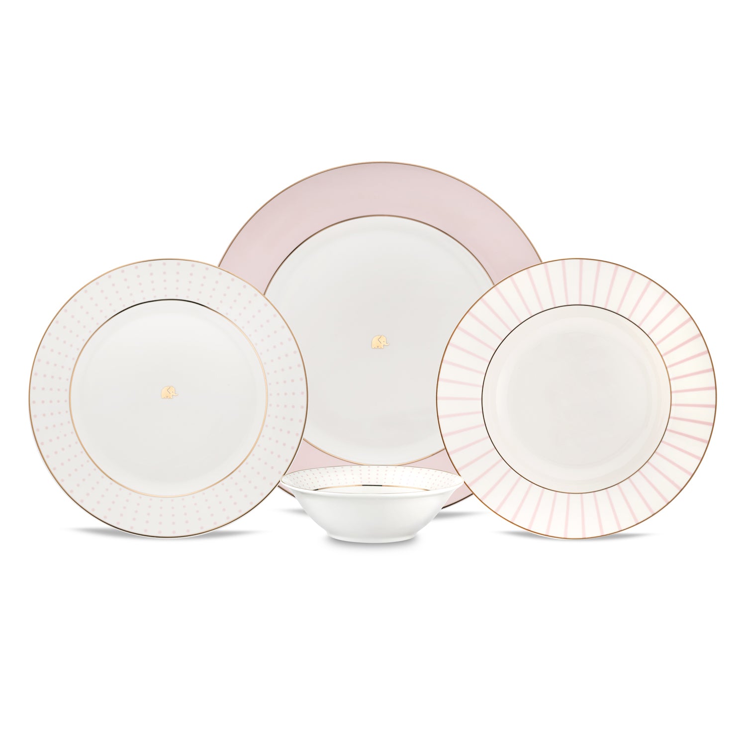 Jumbo Navy 24 Parça 6 Kişilik Yemek Takımı Pink